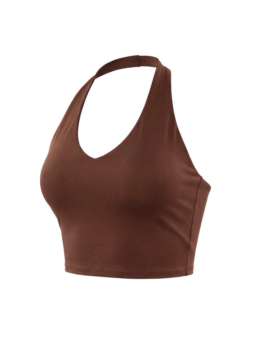 Halter Tank Top - Chestnut Brown