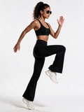 Flared Leggings - Black