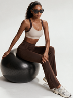 Flared Leggings - Dark Brown