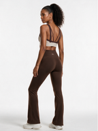 Flared Leggings - Dark Brown