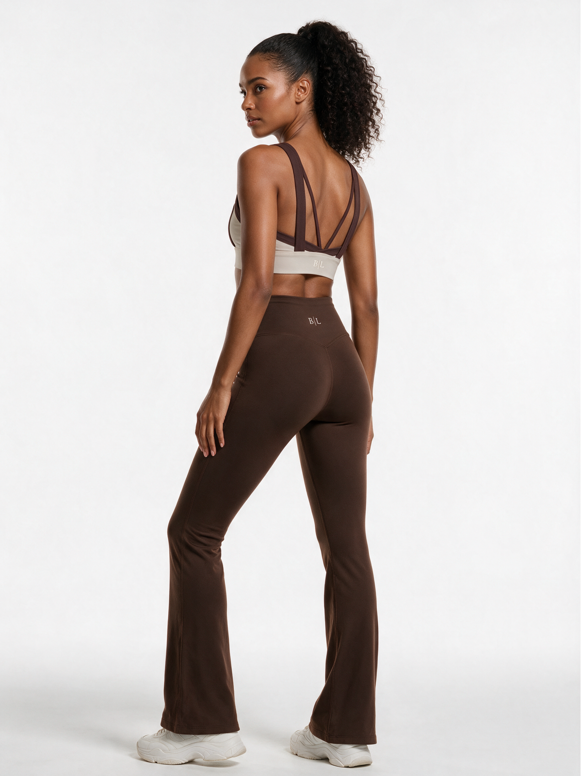 Flared Leggings - Dark Brown
