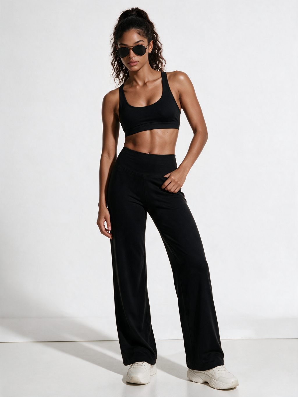 Flared Leggings - Black