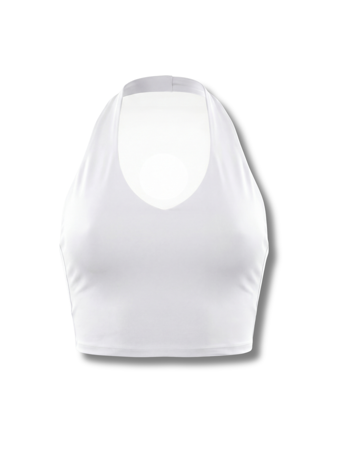 Halter Tank Top - White