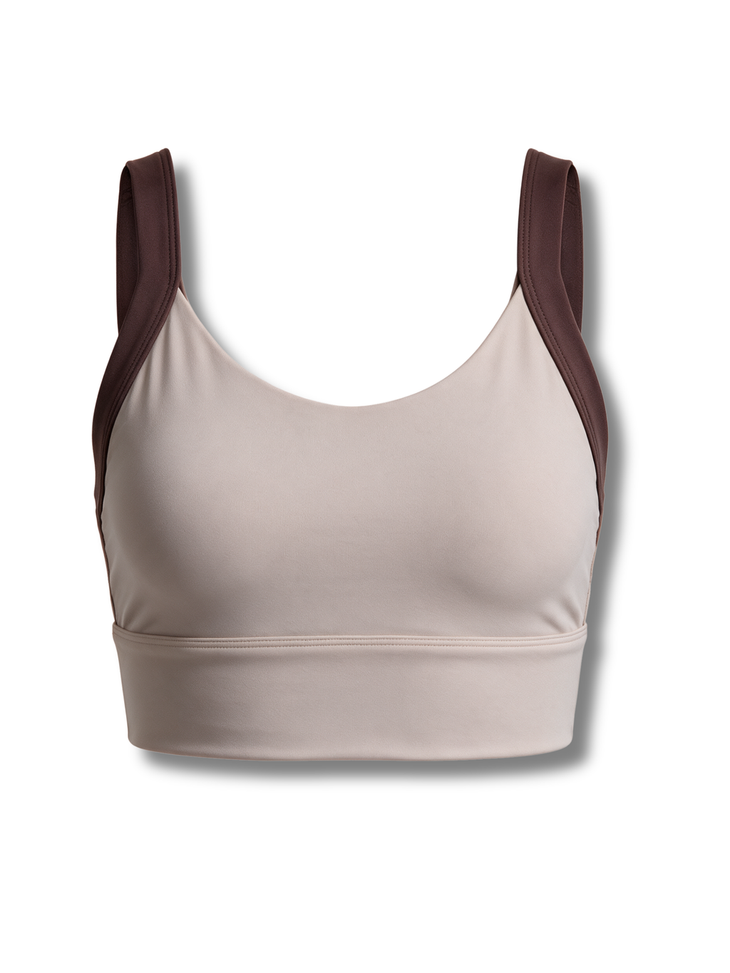 Sculpt Sports Bra - Beige and Brown