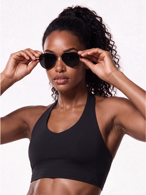Halter Tank Top - Black